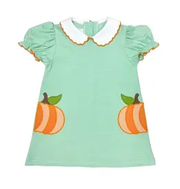 Zuccini Kendall Collar Dress, Pumpkin Covington Green Knit