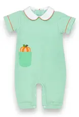 Zuccini Oliver Bubble, Pumpkin Covington Green Knit