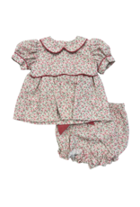 Zuccini Hailey Bloomer Set, Tiny Roses Garden Print