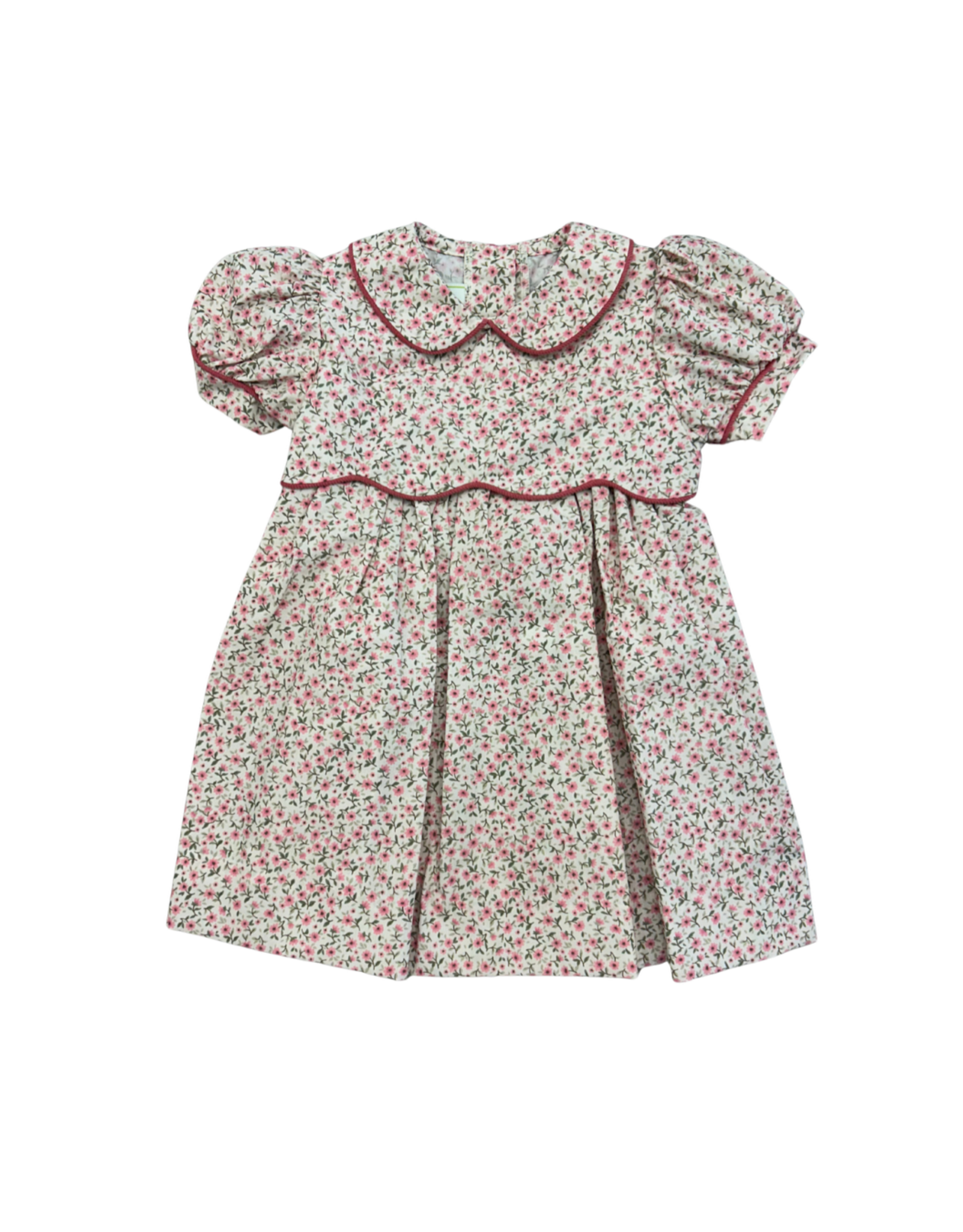 Zuccini Hailey Dress, Tiny Roses Garden Print