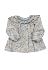 Zuccini Scarlett Blouse, Dusty Blue Floral Print