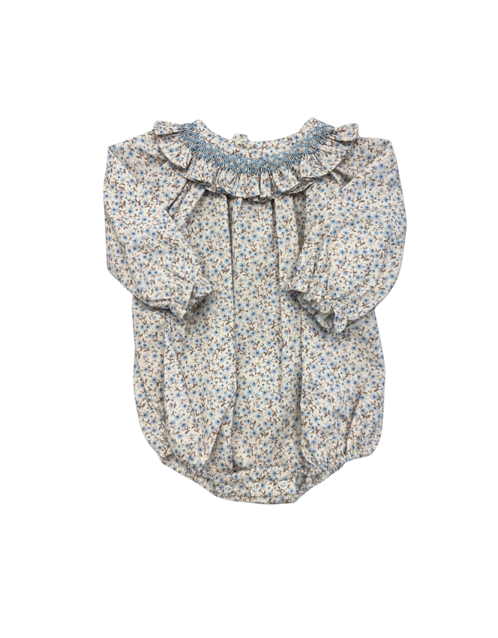 Zuccini Scarlett Bubble, Dusty Blue Floral Print