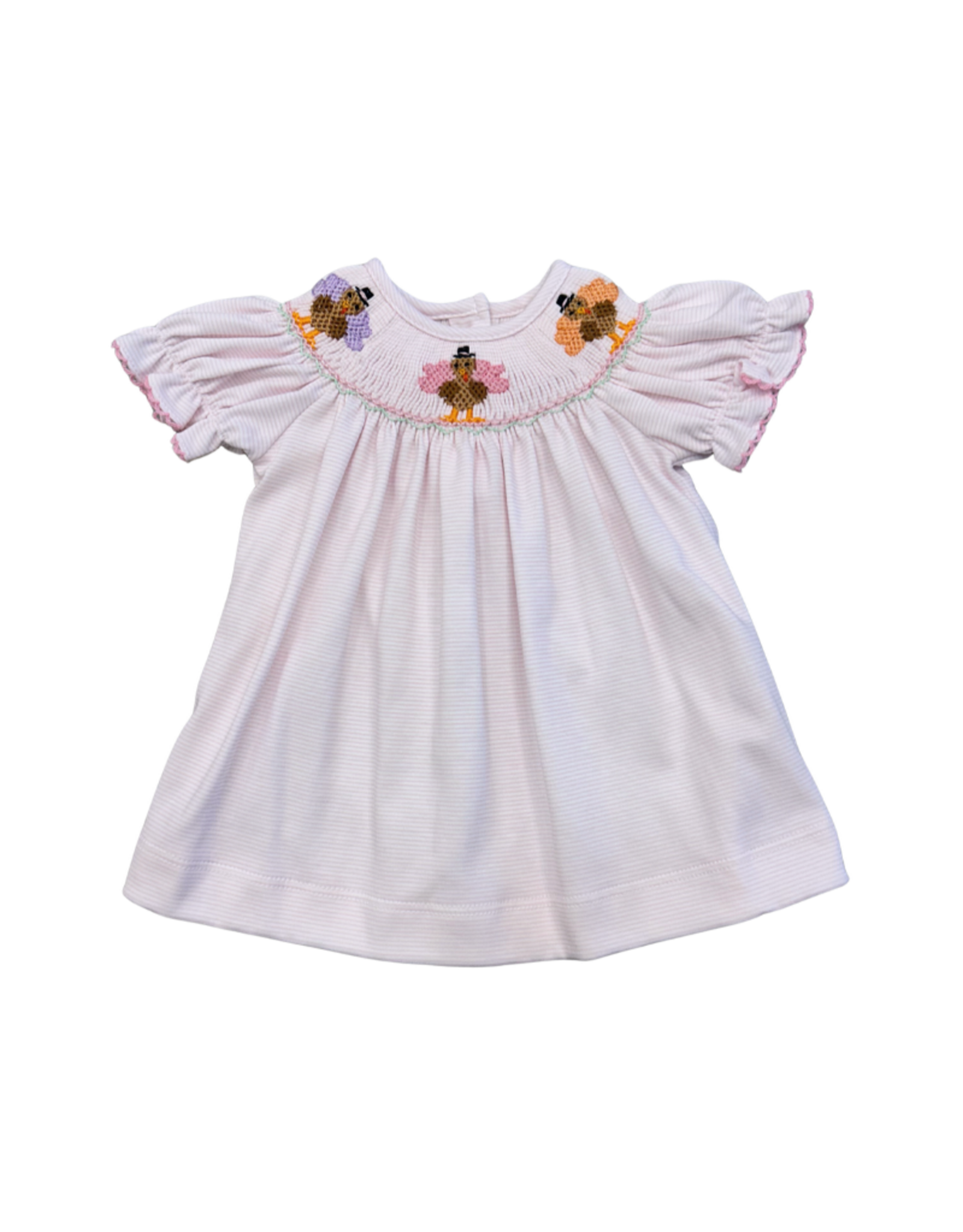 Petit Bebe Turkey Pink Stripe Knit Bishop