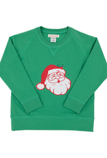The Beaufort Bonnet Company Cassidy Comfy Crewneck, Kiawah Kelly Green/Santa
