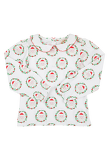 The Beaufort Bonnet Company Maudes LS Peter Pan Collar Pima Shirt. North Pole POrtrait