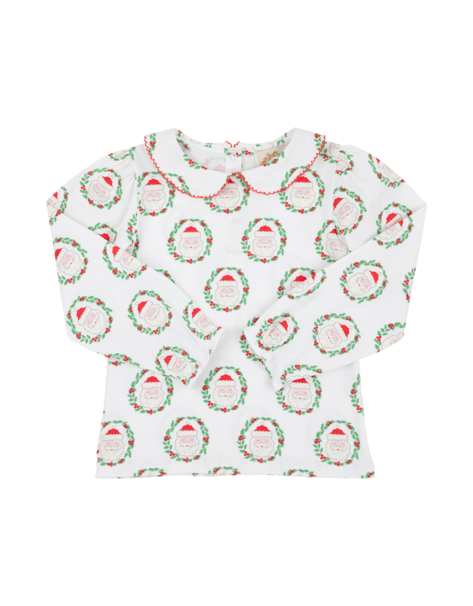 The Beaufort Bonnet Company Maudes LS Peter Pan Collar Pima Shirt. North Pole POrtrait