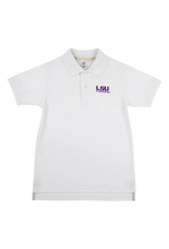 The Beaufort Bonnet Company Prim and Proper SS Polo, Worth Ave White LSU