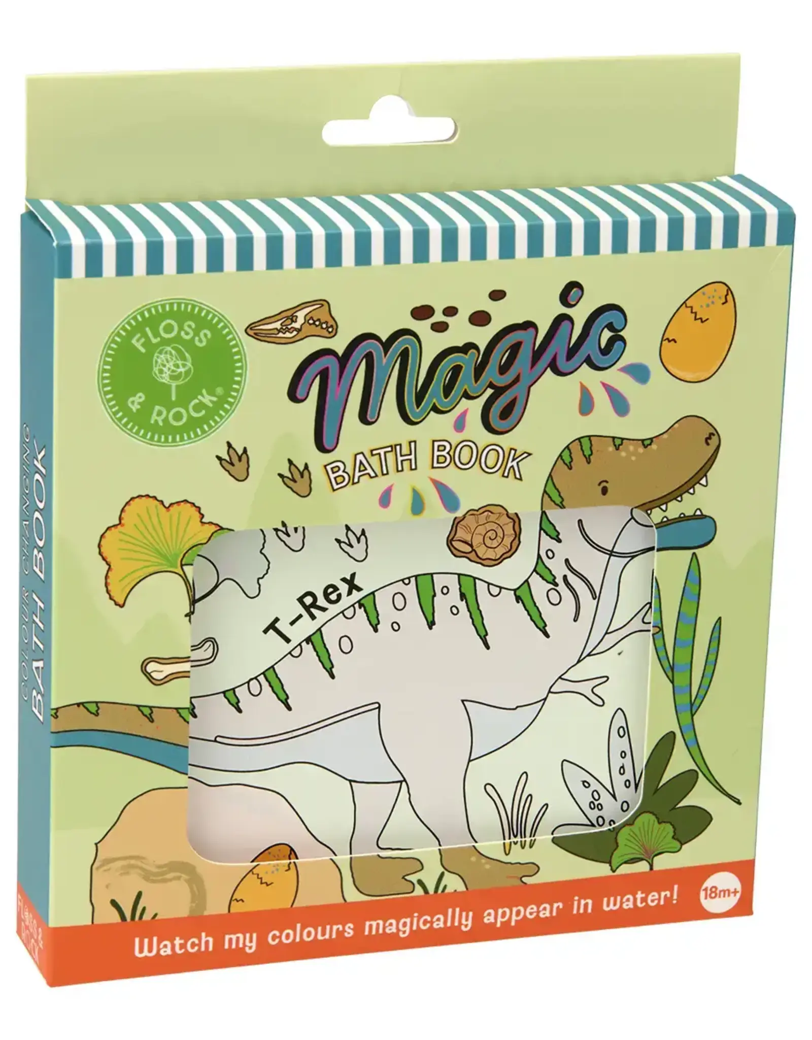 Floss & Rock Magic Water Bath Book Dino