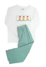 Ruth and Ralph Beau T-Shirt Set, Santa Dogs