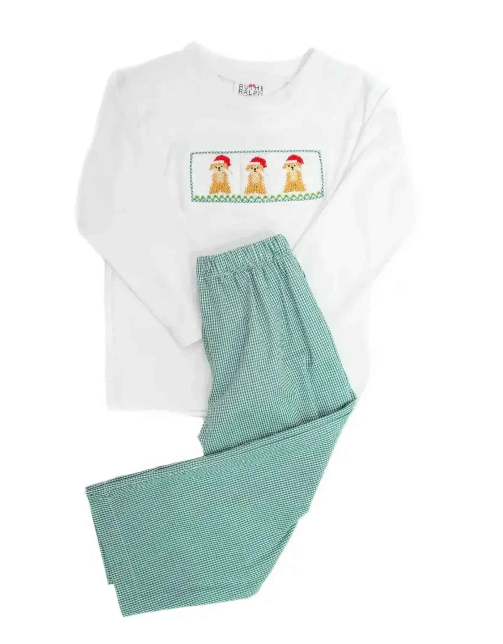 Ruth and Ralph Beau T-Shirt Set, Santa Dogs