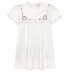 LullabySet Hope Chest Dress, Blessings White Batiste, Wreaths