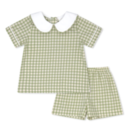 LullabySet Sibley Short Set, Pinecrest Plaid