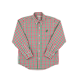 The Beaufort Bonnet Company Deans List Dress Shirt, Richmond Red/ Kiawah Kelly