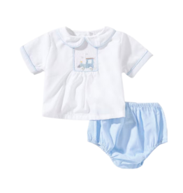 Petit Ami Train Diaper Set
