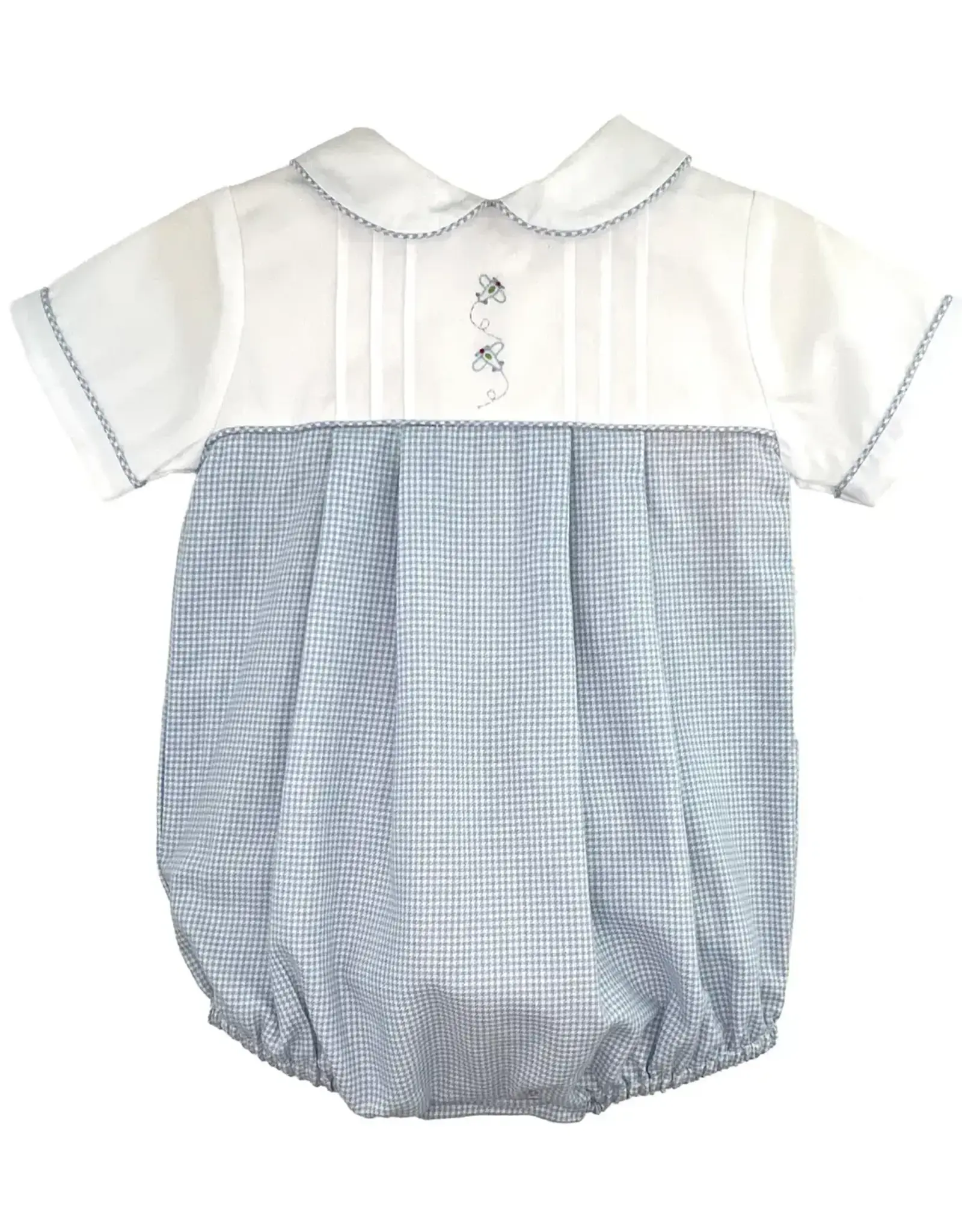 Petit Ami Blue Houndstooth Bubble, Airplanes