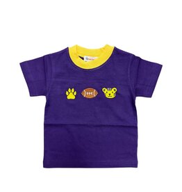 Luigi Purple Tshirt, Paw, Football, Tiger