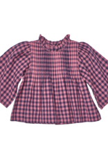 Pink Chicken Jaipur Top, Pink Blue Check