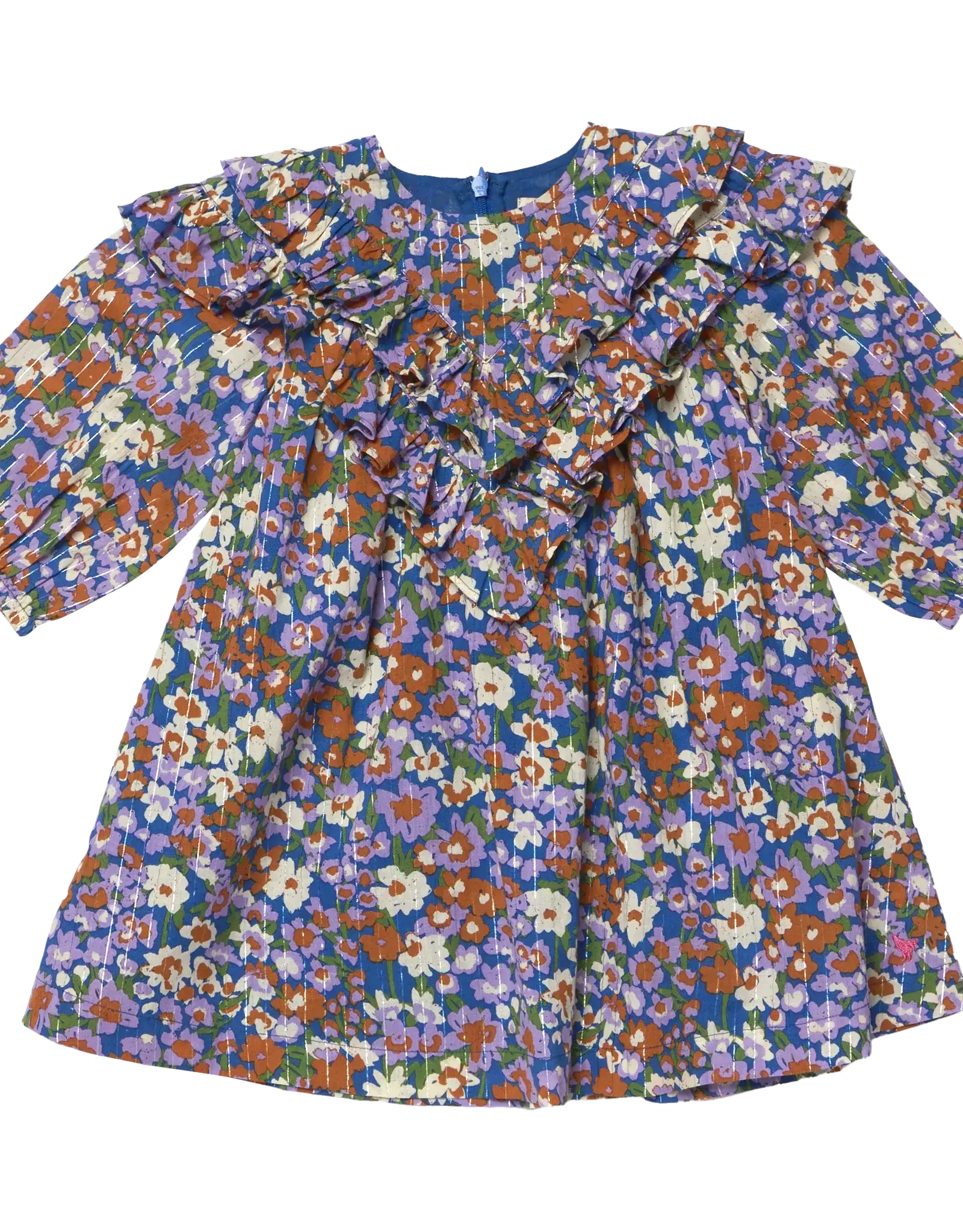 Pink Chicken Everly Dress, True Blue Sketched Floral