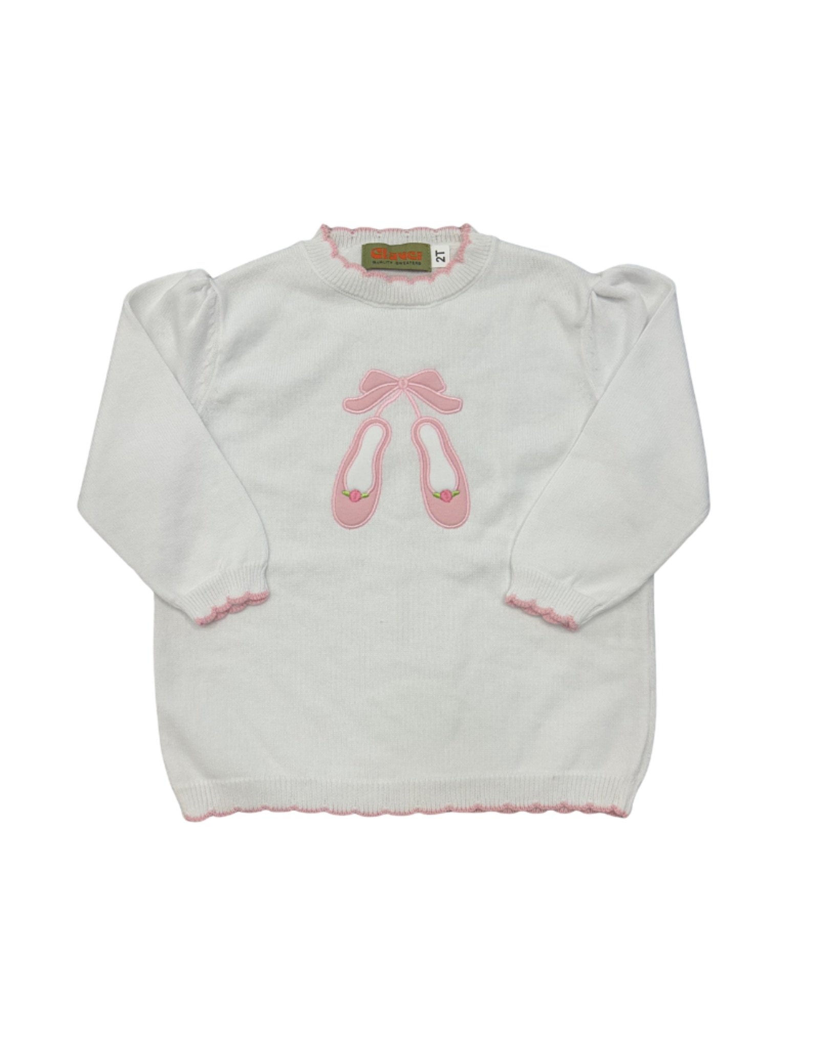 Luigi White Sweater, Ballet Shoes