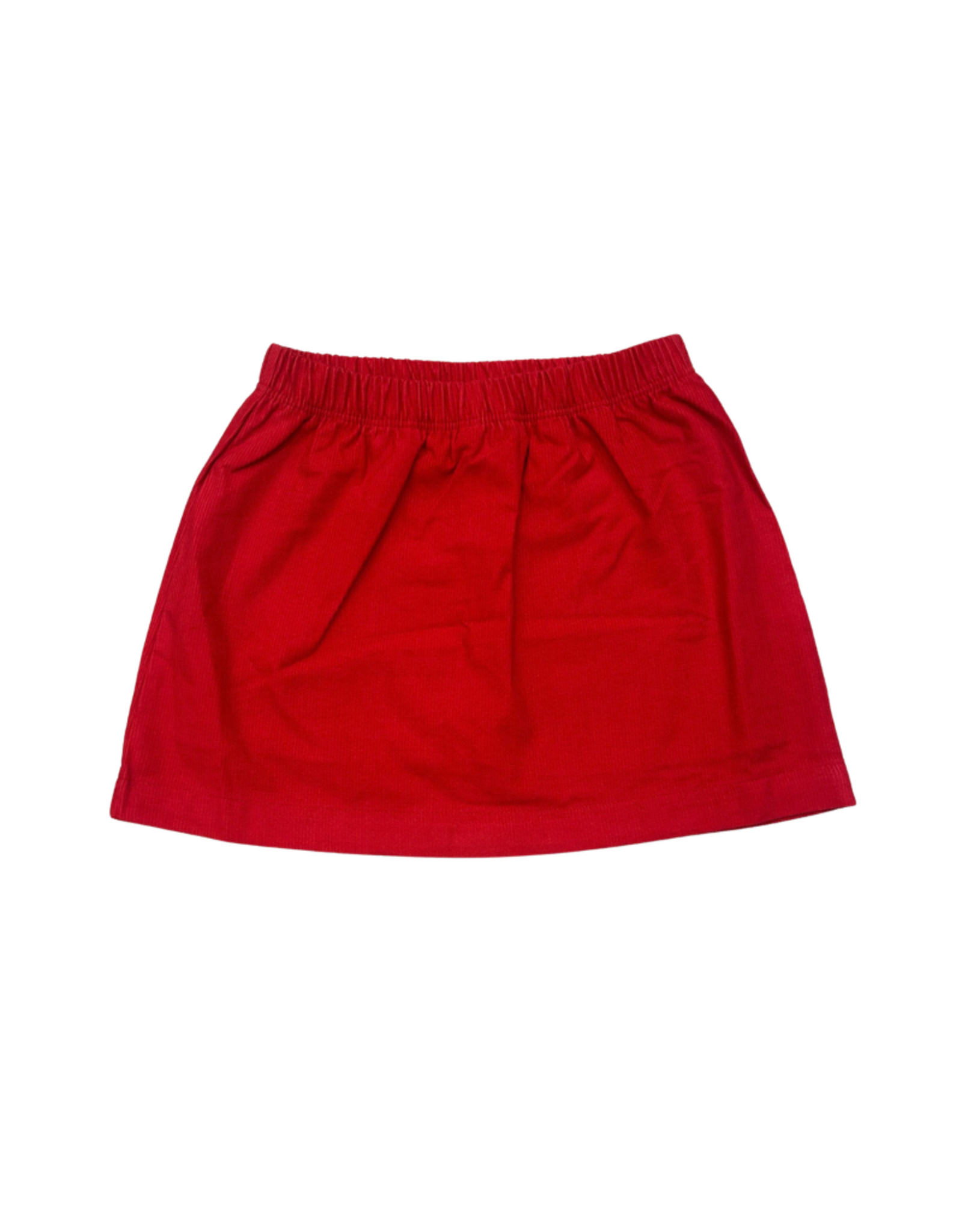 Luigi Deep Red Corduroy Skirt
