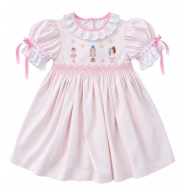 Percy & Tyne Clara Dress, Pink Bitty Dot Cord