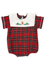 Sweet Dreams Teddy Bear Emb Tartan Plaid Bubble, Boy