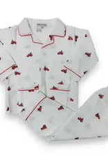 Sweet Dreams Christmas Tree Truck White PJ Set