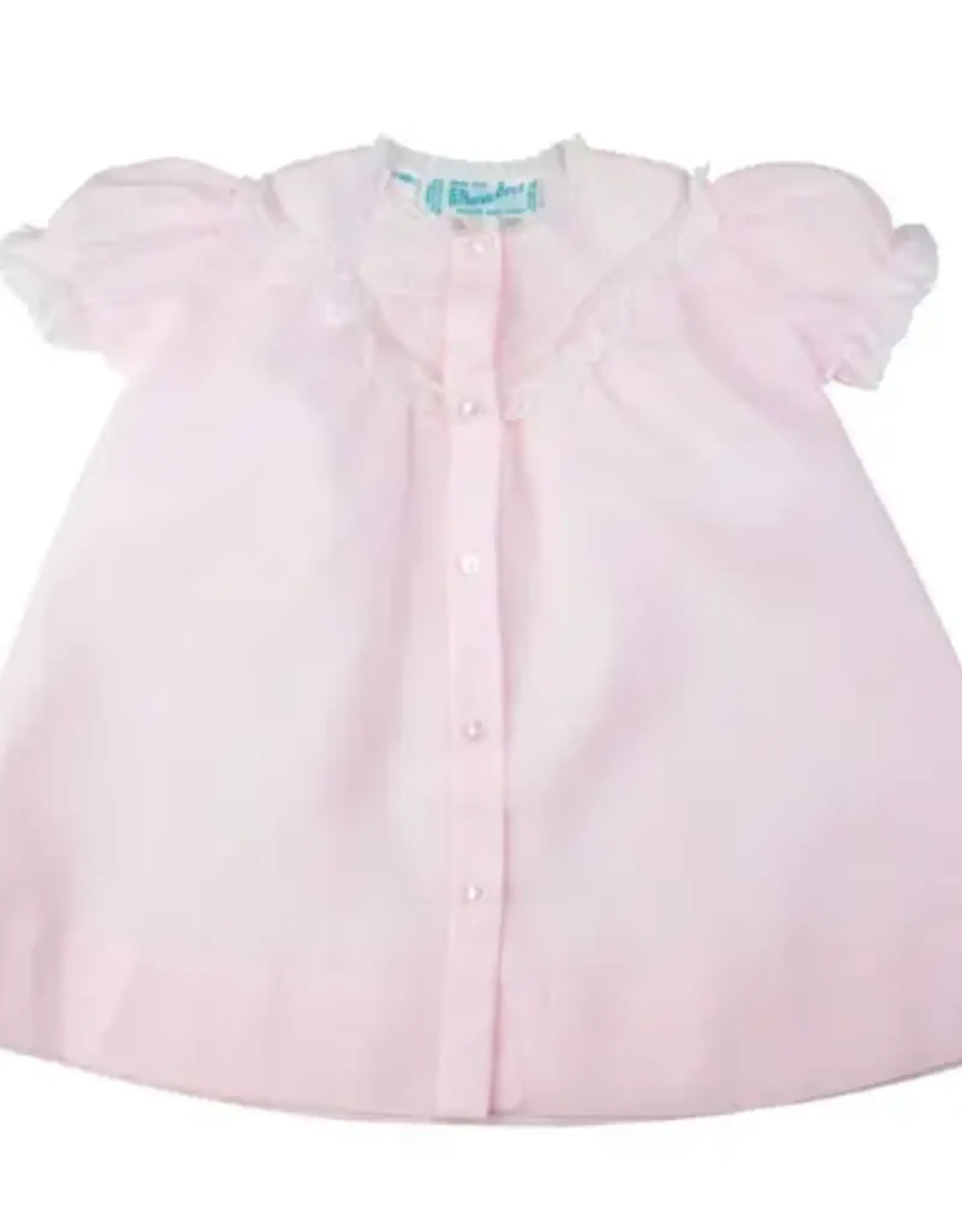 Feltman Brothers Pink Embroidered Lacy Yoke Daygown NB