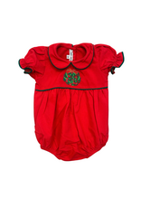Sweet Dreams Holly Bow Ornament Emb Red Bubble
