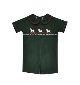 Remember Nguyen William Romper, Green Christmas Horse