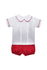 Remember Nguyen Madison Boy Short Set, Red
