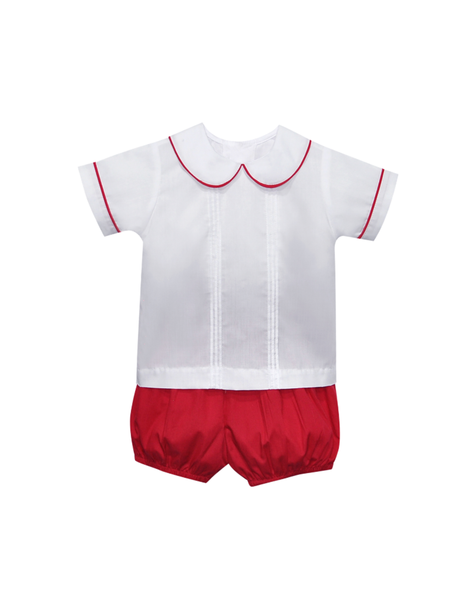 Remember Nguyen Madison Boy Short Set, Red