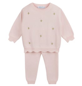 Feltman Brothers Girls Soft Blooms Knit Set, Pink