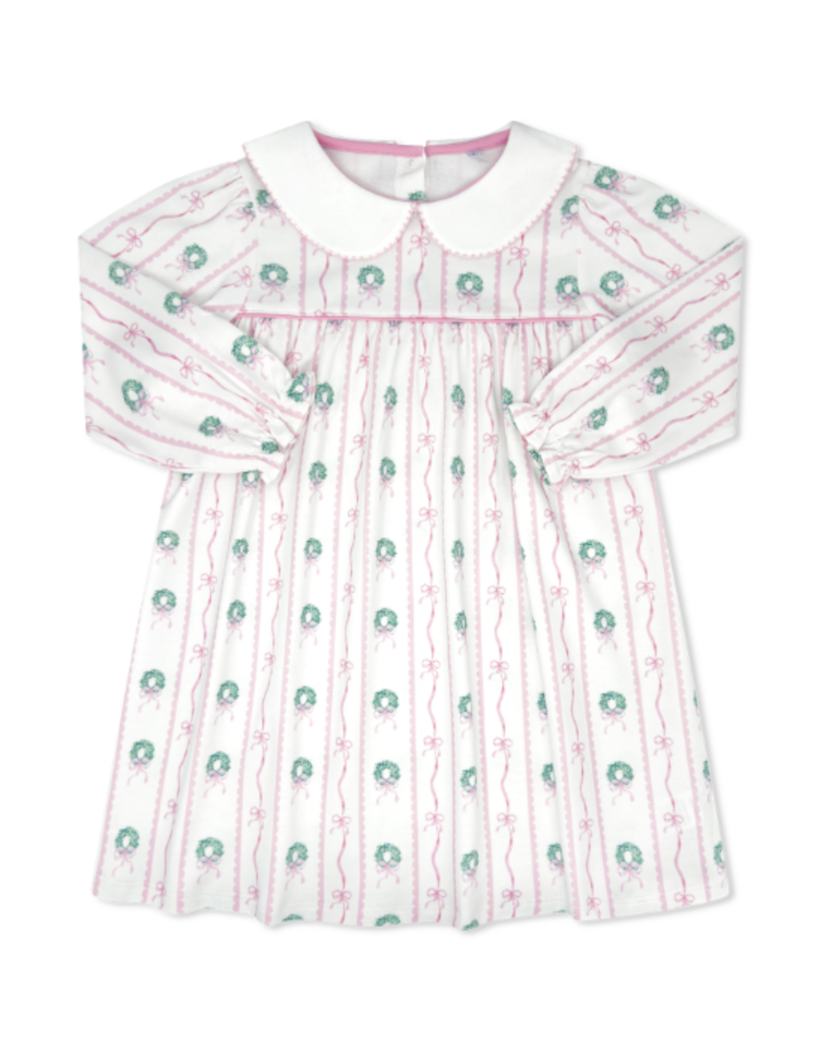 LullabySet Memory Making Dress LS, Boxwood and Bows
