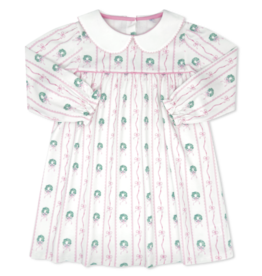 LullabySet Memory Making Dress LS, Boxwood and Bows