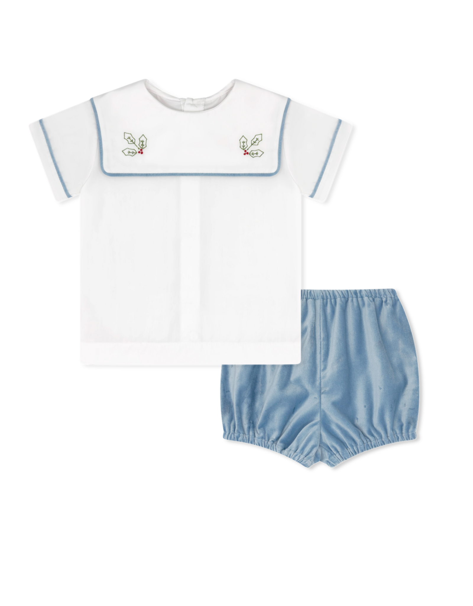 LullabySet Christian Bloomer Set, Beaufort Blue Velvet, Holly