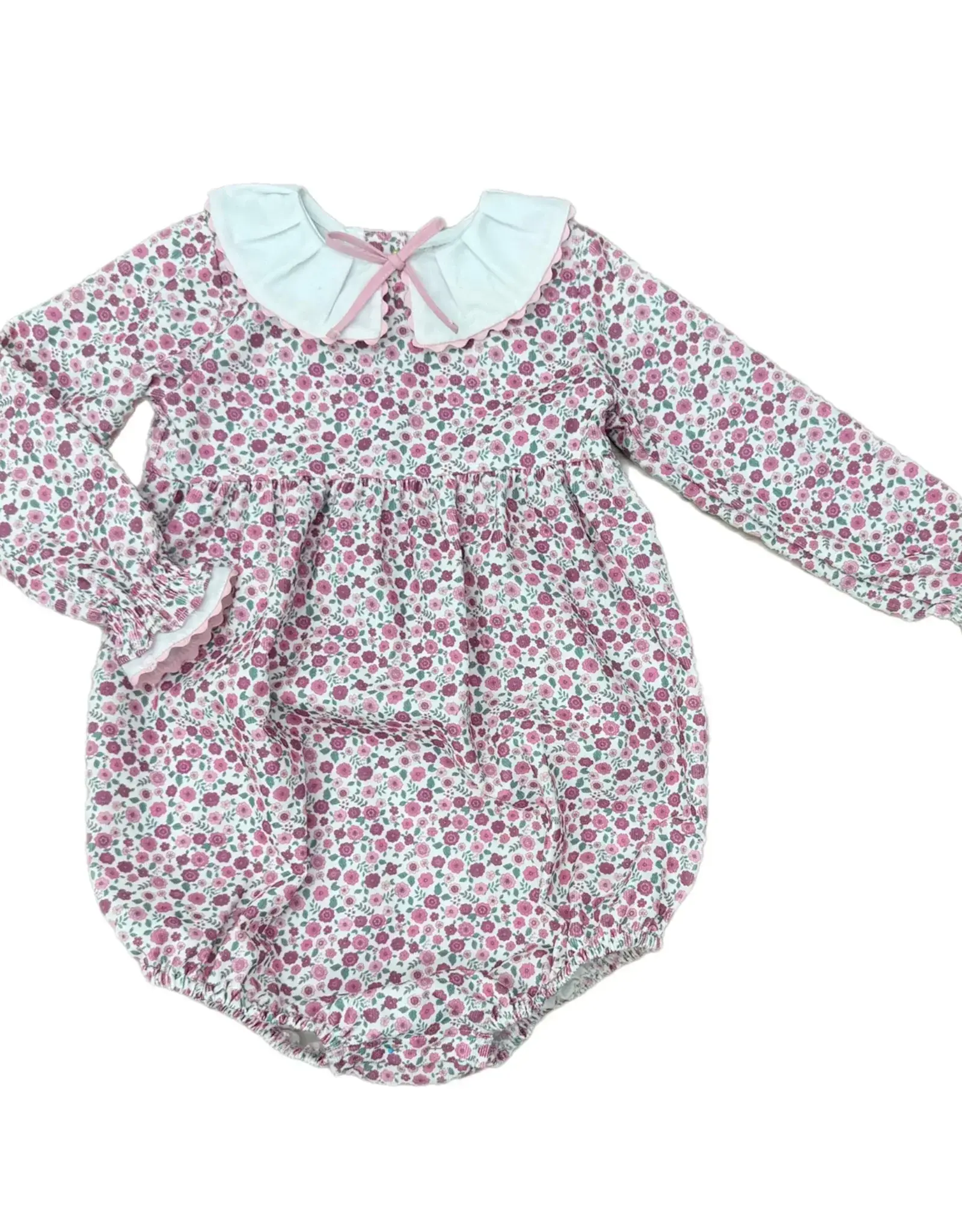 Love George Pink Floral Corduroy Bubble