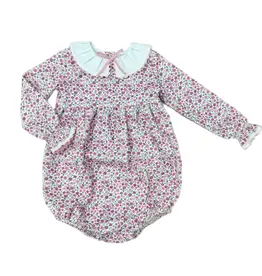 Love George Pink Floral Corduroy Bubble