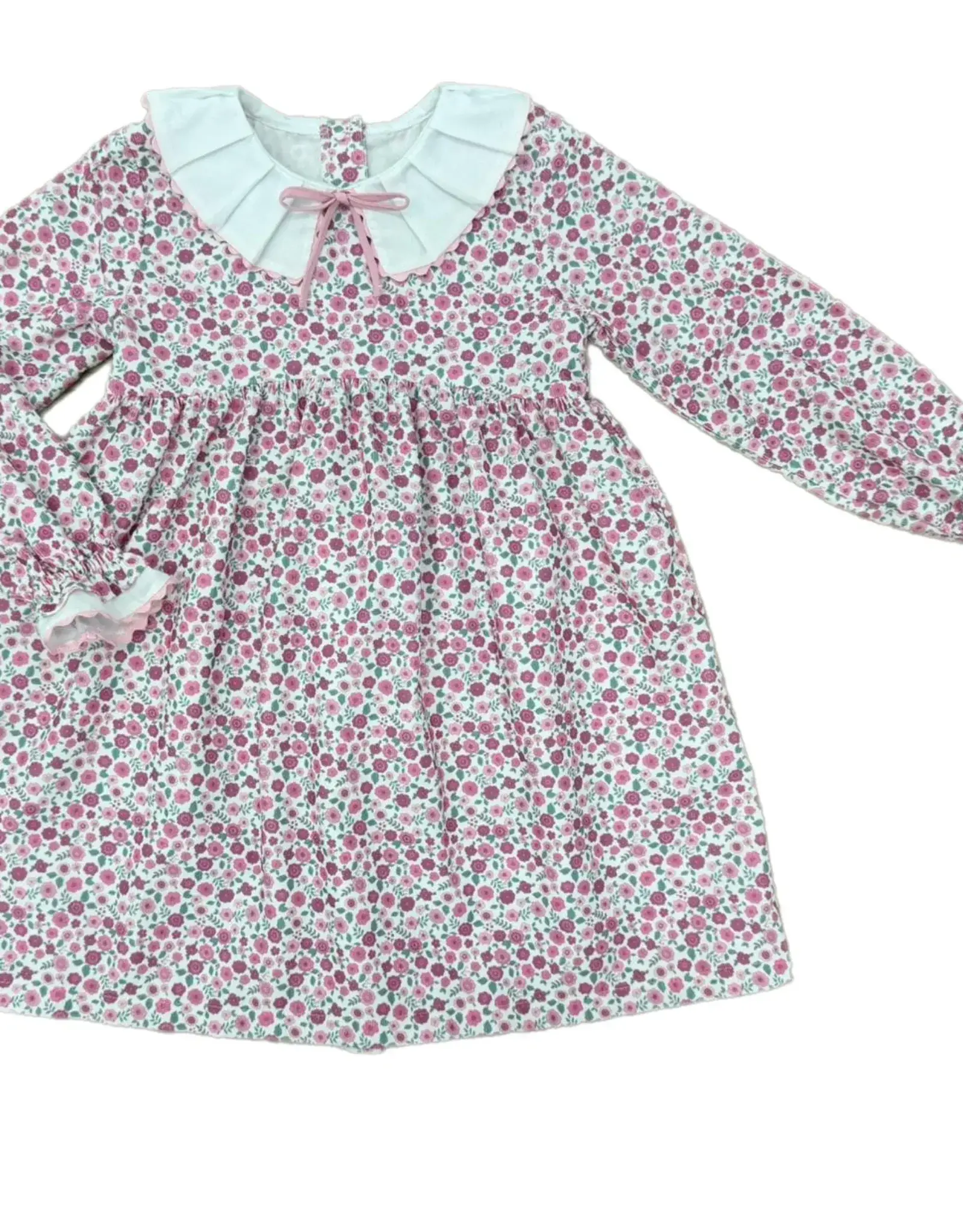 Love George Pink Floral Corduroy Dress
