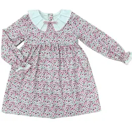 Love George Pink Floral Corduroy Dress
