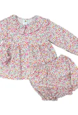 Love George Pink Floral Button Bloomer Set