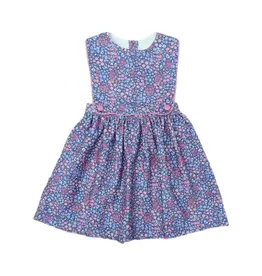 Love George Floral Corduroy Scallop Dress