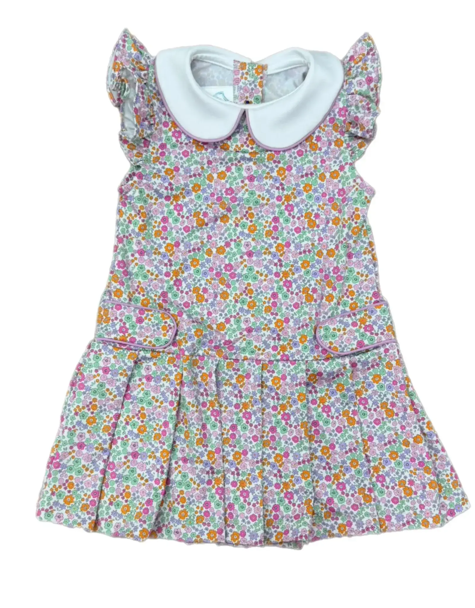 Love George Fall Floral Tennis Dress Peter Pan Collar