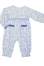 Ishtex Blue Ditsy Flower Romper
