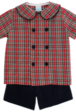 The Bailey Boys '26 Tartan w/ Navy Cord Dressy Short Set