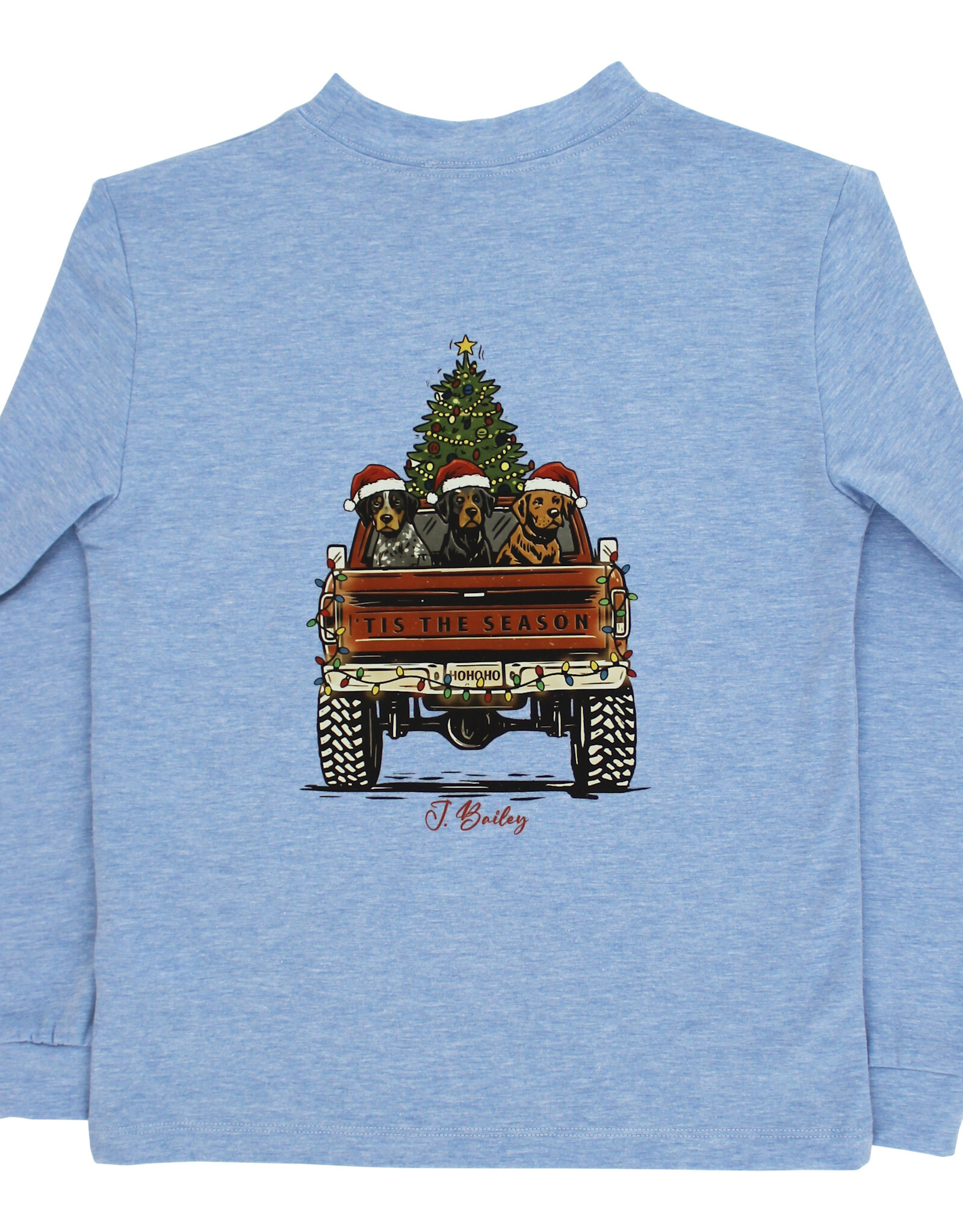 The Bailey Boys LS Logo Tee, Christmas Pups