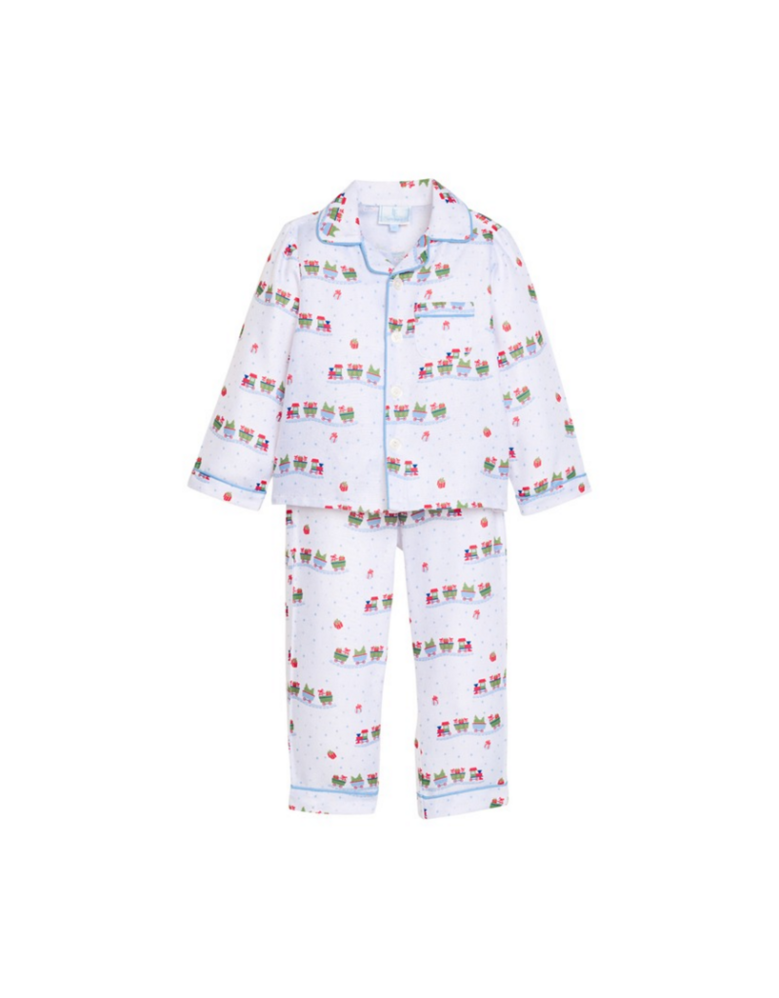 Little English Classic Pajama Set, Holiday Trains