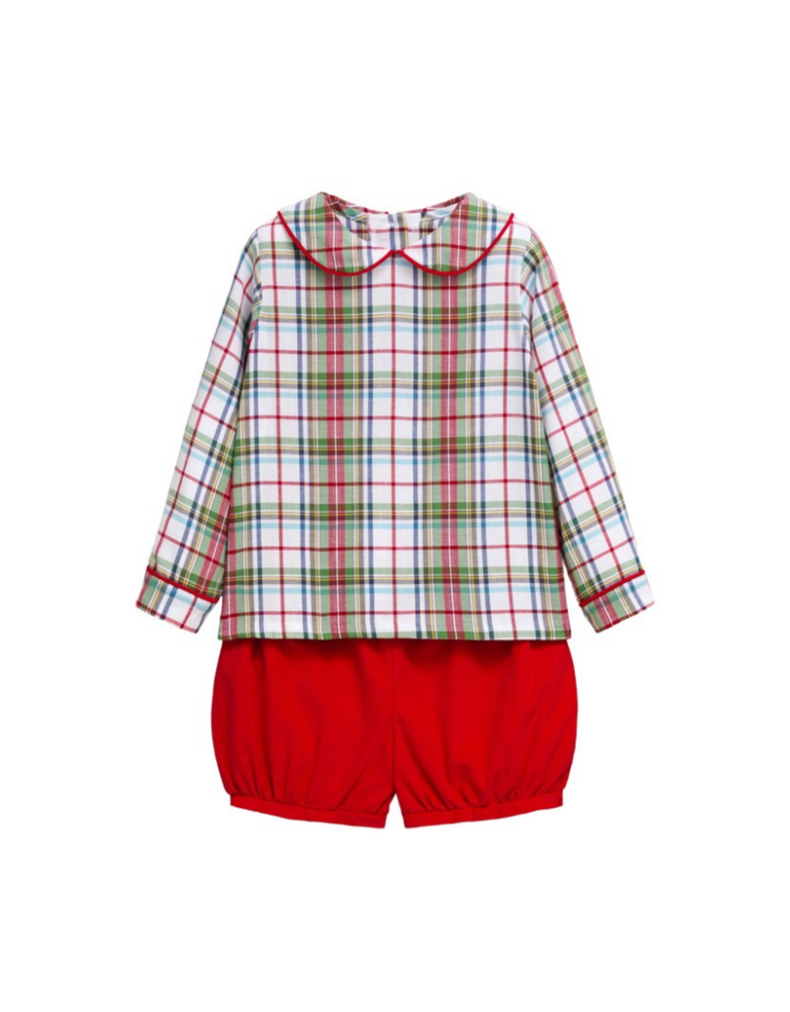 Little English Nottingham Short Set, Douglas Plaid