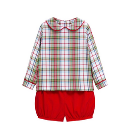 Little English Nottingham Short Set, Douglas Plaid
