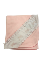Auraluz Pink Knit Blanket Bow Ribbons
